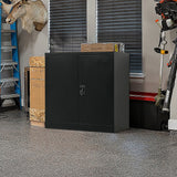 NNEDSZ Two-Door Metal Short Cabinet Shelf Storage for Home Office Gym