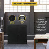 NNEDSZ Two-Door Metal Short Cabinet Shelf Storage for Home Office Gym