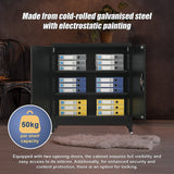 NNEDSZ Two-Door Metal Short Cabinet Shelf Storage for Home Office Gym