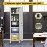 NNEDSZ Single-Door Metal Tall Cabinet Shelf Storage for Home Office Gym