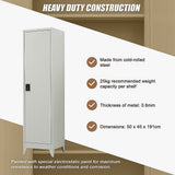 NNEDSZ Single-Door Metal Tall Cabinet Shelf Storage for Home Office Gym