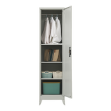 NNEDSZ Single-Door Metal Tall Cabinet Shelf Storage for Home Office Gym