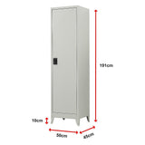 NNEDSZ Single-Door Metal Tall Cabinet Shelf Storage for Home Office Gym