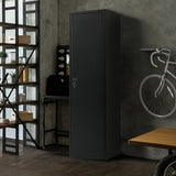 NNEDSZ Single-Door Metal Tall Cabinet Shelf Storage for Home Office Gym