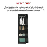 NNEDSZ Single-Door Metal Tall Cabinet Shelf Storage for Home Office Gym