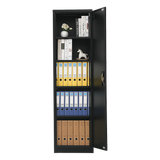 NNEDSZ Single-Door Metal Tall Cabinet Shelf Storage for Home Office Gym