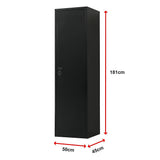 NNEDSZ Single-Door Metal Tall Cabinet Shelf Storage for Home Office Gym