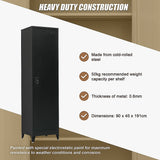 NNEDSZ Single-Door Metal Tall Cabinet Shelf Storage for Home Office Gym
