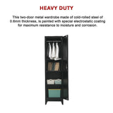 NNEDSZ Single-Door Metal Tall Cabinet Shelf Storage for Home Office Gym