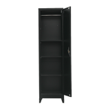 NNEDSZ Single-Door Metal Tall Cabinet Shelf Storage for Home Office Gym