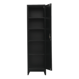 NNEDSZ Single-Door Metal Tall Cabinet Shelf Storage for Home Office Gym