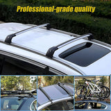 NNEDSZ Lockable Aluminium Car Roof Rack Bars Without Rail Anti Theft Luggage Carrier