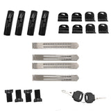 NNEDSZ Lockable Aluminium Car Roof Rack Bars Without Rail Anti Theft Luggage Carrier
