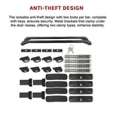 NNEDSZ Lockable Aluminium Car Roof Rack Bars Without Rail Anti Theft Luggage Carrier