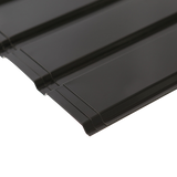 NNEDSZ 12 PCs Corrugated Roof Sheets Profile Galvanized Metal Roofing Carport Black