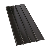 NNEDSZ 12 PCs Corrugated Roof Sheets Profile Galvanized Metal Roofing Carport Black