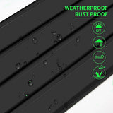 NNEDSZ 12 PCs Corrugated Roof Sheets Profile Galvanized Metal Roofing Carport Black