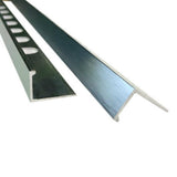 NNEDSZ 10 x Tile Trim Heavy Duty L Shaped Edge Aluminium 10mm