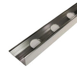 NNEDSZ 10 x Tile Trim Heavy Duty L Shaped Edge Aluminium 10mm