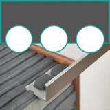 NNEDSZ 10 x Tile Trim Heavy Duty L Shaped Edge Aluminium 10mm