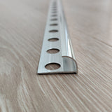 NNEDSZ 10 x Tile Trim Heavy Duty Round Edge Aluminium 10mm
