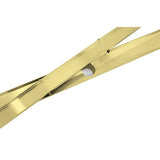 NNEDSZ 800mm Tile Insert Shower Bathroom Brushed Brass Grate Drain w/ Centre outlet Floor Waste