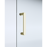 NNEDSZ Adjustable 1000x1100mm Double Sliding Door Glass Shower Screen in Gold