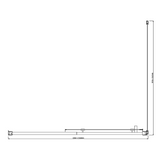 NNEDSZ Adjustable 1300x1010mm Single Door Corner Sliding Glass Shower Screen in Chrome