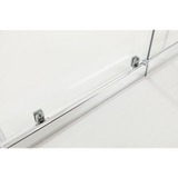 NNEDSZ 150mm Adjustable (1700x1010mm) Single Door Corner Sliding Glass Shower Screen in Chrome