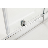 NNEDSZ 150mm Adjustable (1700x1010mm) Single Door Corner Sliding Glass Shower Screen in Chrome