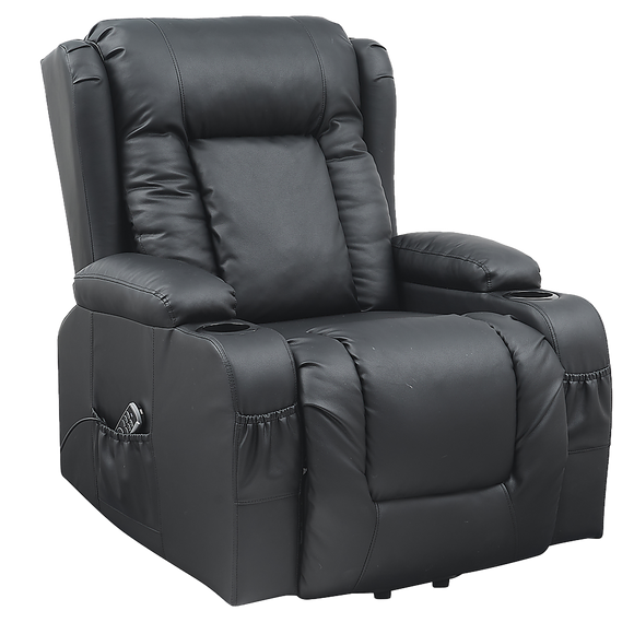 NNEDSZ Lift Heated Leather Recliner Electric Massage Chair with USB port
