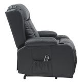 NNEDSZ Lift Heated Leather Recliner Electric Massage Chair with USB port