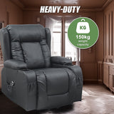 NNEDSZ Lift Heated Leather Recliner Electric Massage Chair with USB port