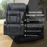 NNEDSZ Lift Heated Leather Recliner Electric Massage Chair with USB port