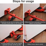 NNEDSZ 4 X All-purpose Dolly Plastic Heavy Duty Furniture Mover Slider Set