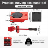 NNEDSZ 4 X All-purpose Dolly Plastic Heavy Duty Furniture Mover Slider Set