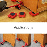 NNEDSZ 4 X All-purpose Dolly Plastic Heavy Duty Furniture Mover Slider Set