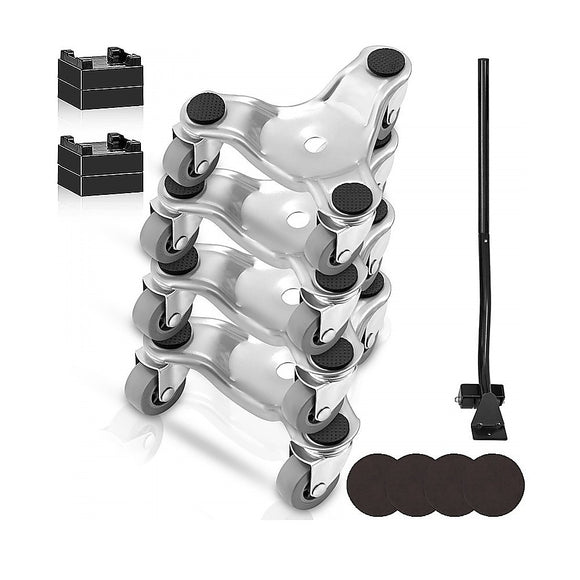 NNEDSZ 4 X All-purpose Dolly Metal Heavy Duty Furniture Mover Slider Set