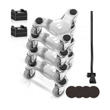 NNEDSZ 4 X All-purpose Dolly Metal Heavy Duty Furniture Mover Slider Set