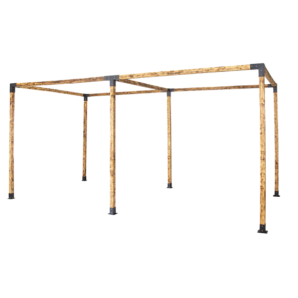 NNEDSZ Roof Pergola Gazebo Shed Matte Black Steel Brackets DIY Kits