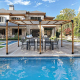 NNEDSZ Roof Pergola Gazebo Shed Matte Black Steel Brackets DIY Kits