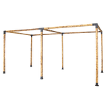 NNEDSZ Roof Pergola Gazebo Shed Matte Black Steel Brackets DIY Kits