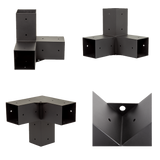 NNEDSZ Roof Pergola Gazebo Shed Matte Black Steel Brackets DIY Kits