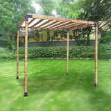 NNEDSZ Roof Pergola Gazebo Shed Matte Black Steel Brackets DIY Kits