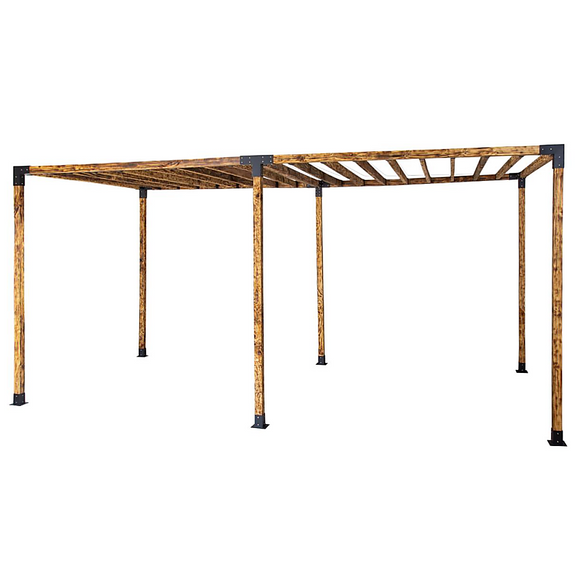NNEDSZ Roof Pergola Gazebo Shed Matte Black Steel Brackets DIY Kits
