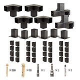 NNEDSZ Roof Pergola Gazebo Shed Matte Black Steel Brackets DIY Kits
