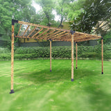 NNEDSZ Roof Pergola Gazebo Shed Matte Black Steel Brackets DIY Kits
