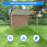 NNEDSZ Roof Pergola Gazebo Shed Matte Black Steel Brackets DIY Kits