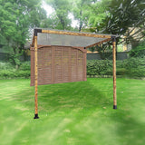 NNEDSZ Roof Pergola Gazebo Shed Matte Black Steel Brackets DIY Kits