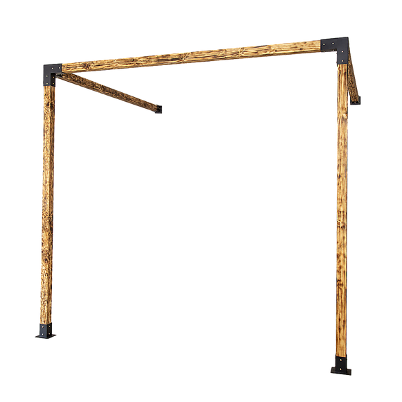 NNEDSZ Roof Pergola Gazebo Shed Matte Black Steel Brackets DIY Kits